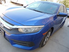 2016 Honda Civic LX Blue Sedan 2.0L AT #A23781
